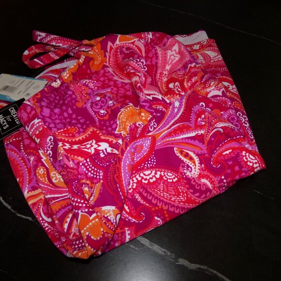 Swim Solution Swim Tankini Plus Size 16W Pink NWT $79 Underwire - Picture 4 of 5